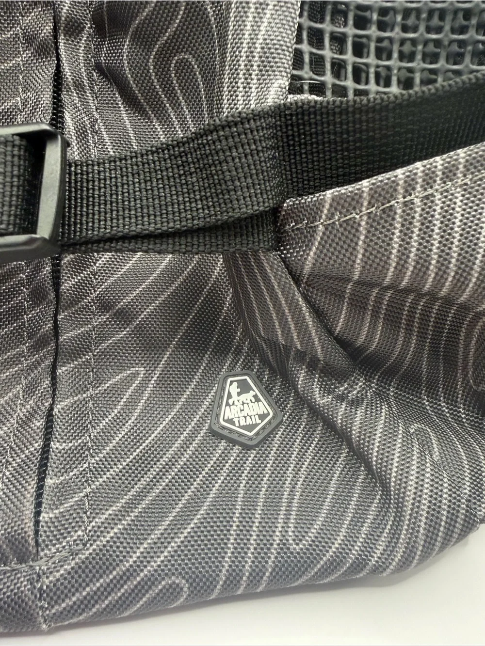 Arcadia Trail Gray Topographic Hiking Backpack Size Small